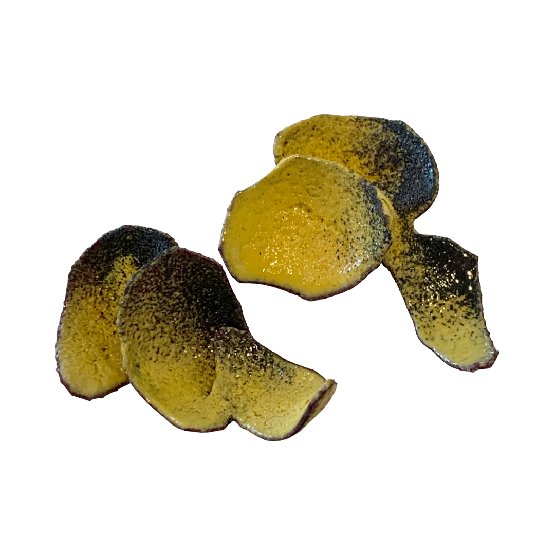 LOIS HAYES | ‘Shifting Contours - Earrings 5’ | 2025 | Enamel / recycled copper/ sterling silver