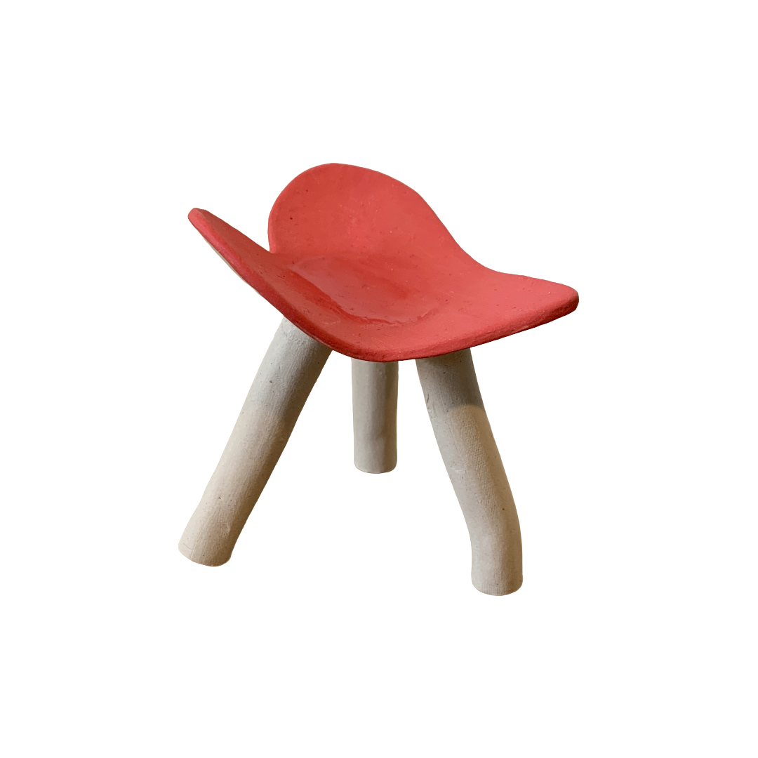 FLINTSTONE DESIGNS | 'Tall Pink Heart Dish' | Ceramic