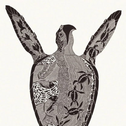 LAURIE NONA | 'Malungu Apaz Sager Gimiya' | Linocut print
