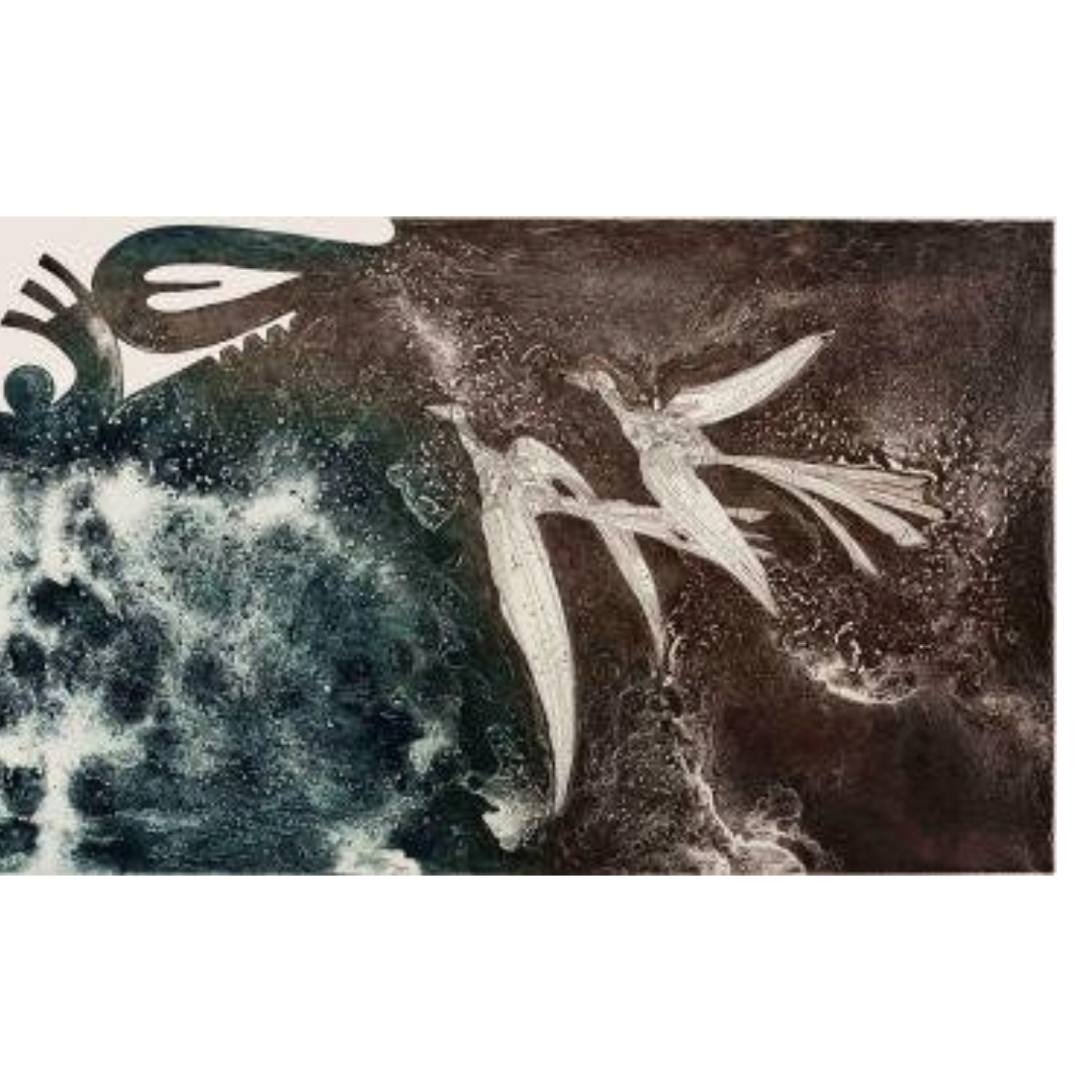 BRIAN ROBINSON | 'They spread their wings and began to soar' | Etching / Two Colours