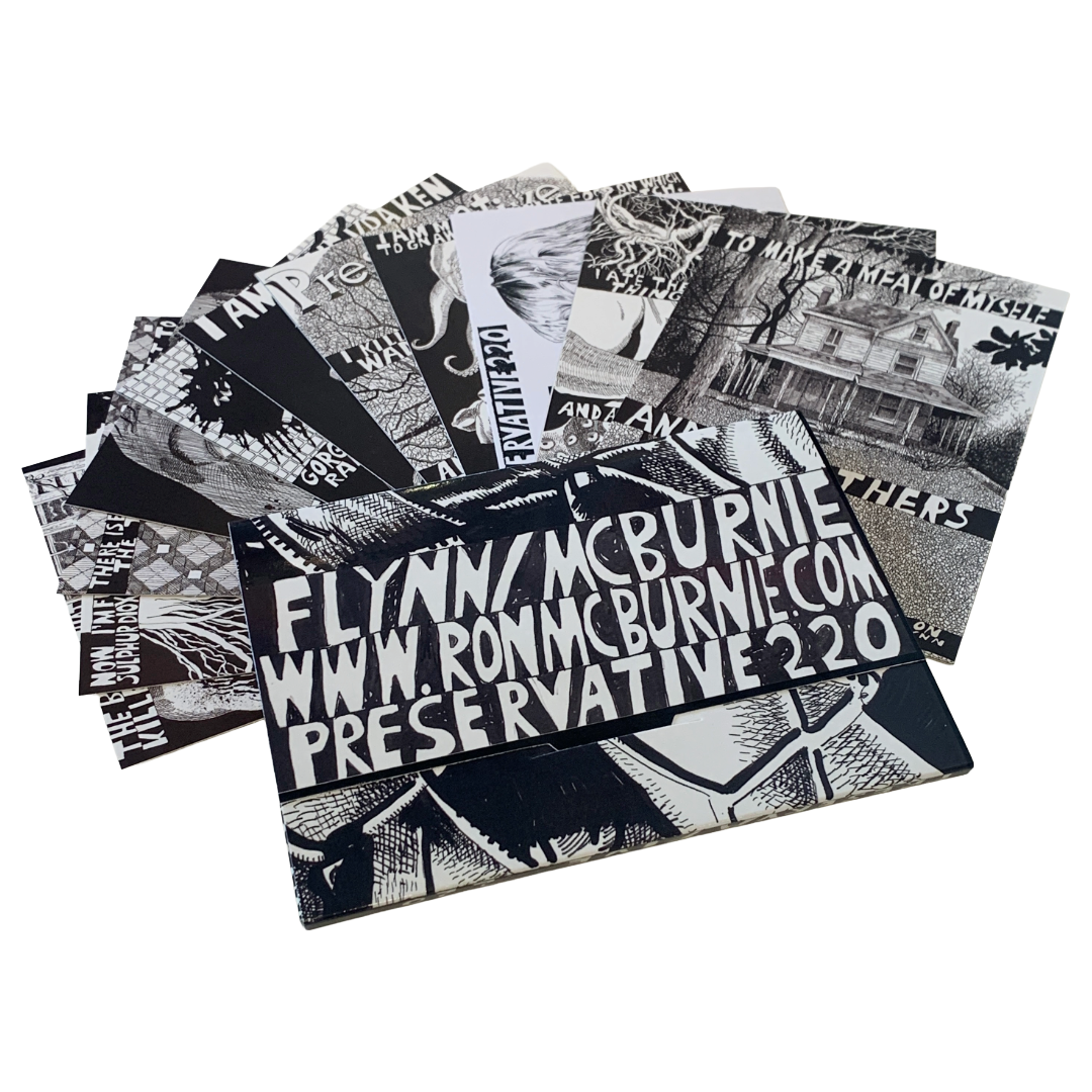 MONSOON PUBLISHING | ‘Preservative 220’ Artist Postcard Pack | Jonathan McBurnie/Christian Flynn | 2024 | Postcards in box