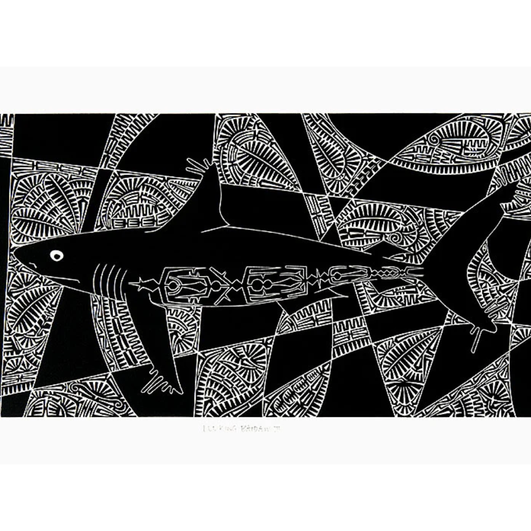 BRIAN ROBINSON | 'Lurking baidam II' | Linocut Print