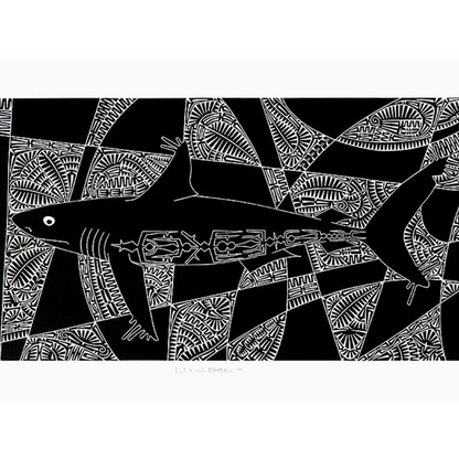 BRIAN ROBINSON | 'Lurking baidam II' | Linocut Print