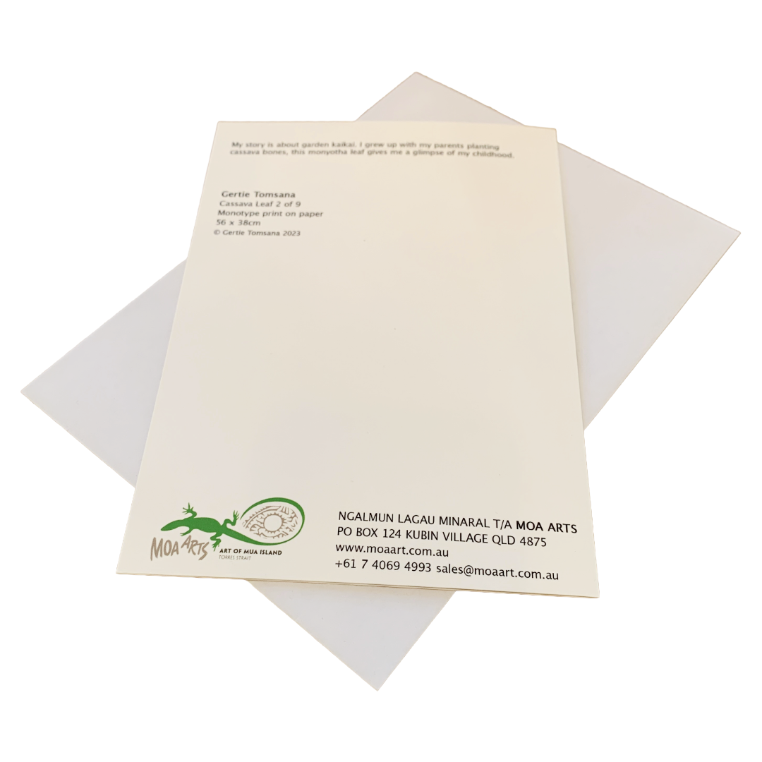 GERTIE TOMSANA - Moa Arts | 'Cassava Leaf 2 of 9' | Gift card