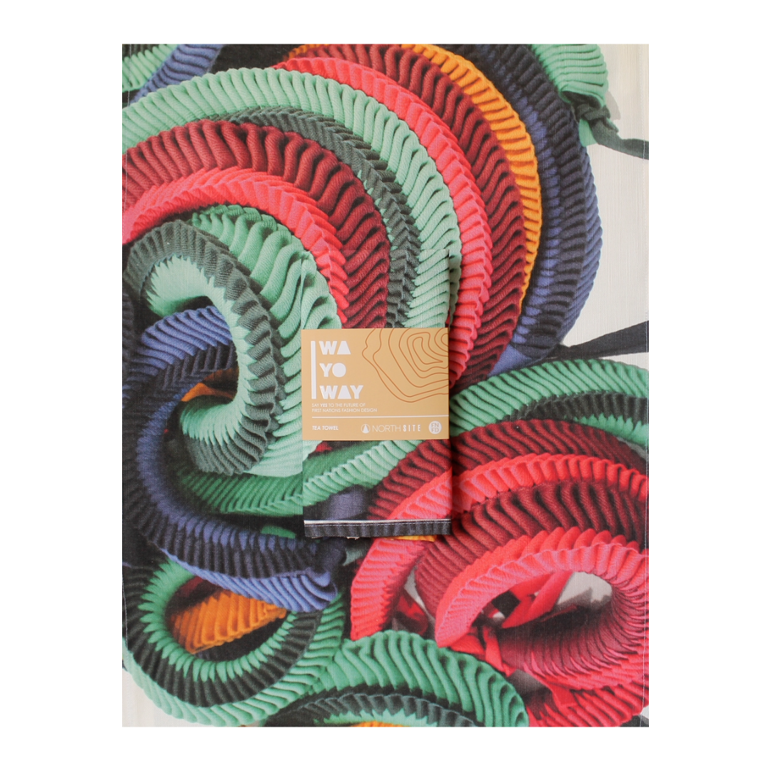 WA YO WAY | 'Story Lines' | Tea Towel / Multi-coloured | Grace Lillian Lee