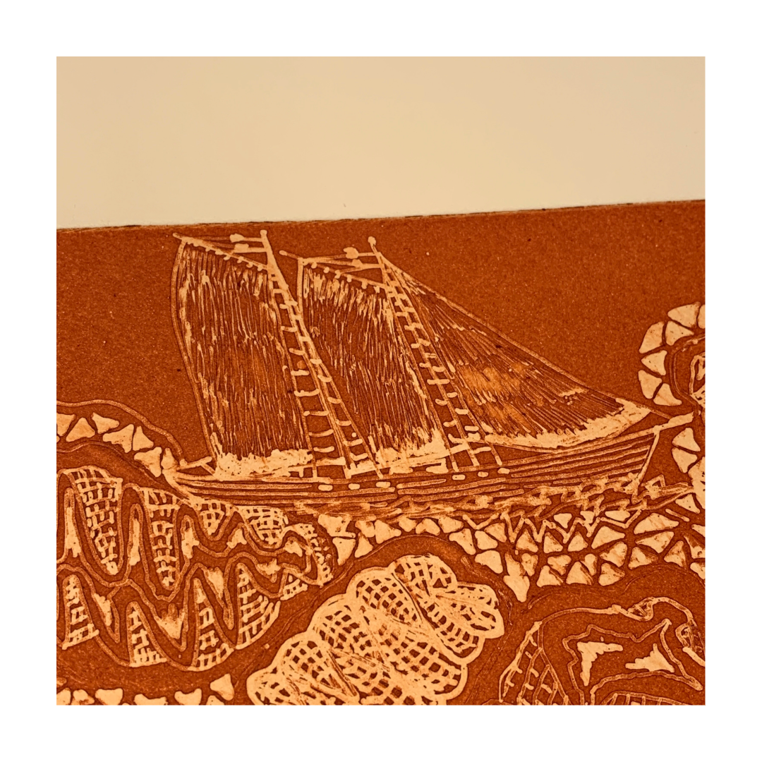PETER B MORRISON | 'Clams (Tridacnidae)' | Etching | Rust