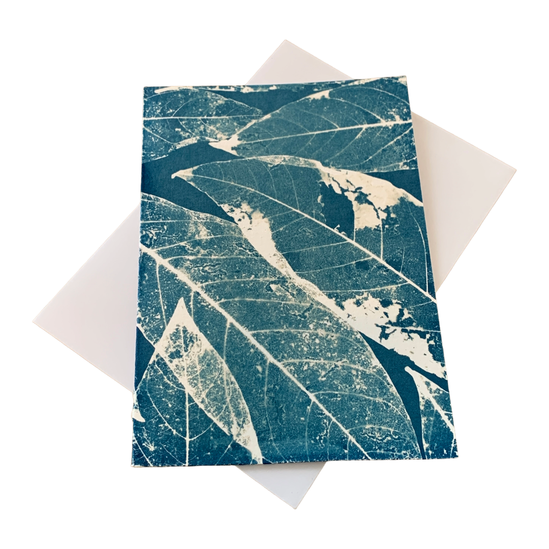BLUE MUSE | ‘Leaf Skeleton’ | Cyanotype Gift Card