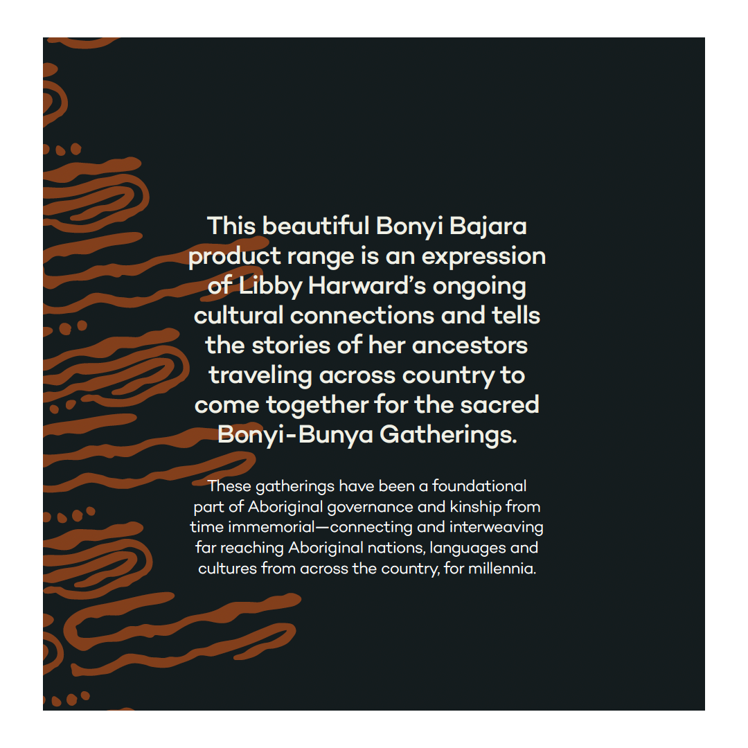 MUNIMBA-JA ART CENTRE - Libby Harward | 'Bambara (Pathways) Blanket' | Recycled Cotton Blanket