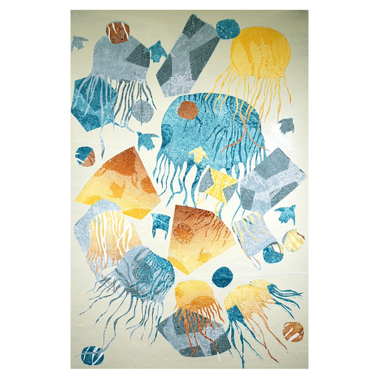 SOLOMON BOOTH | 'Perspective XXVIII' | 2023 | Monotype on Belgian linen | H 1200 x W 800 mm