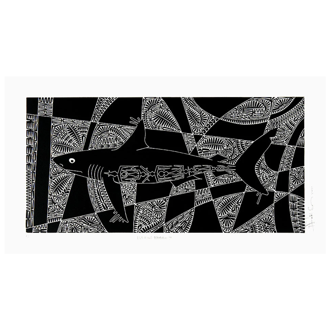 BRIAN ROBINSON | 'Lurking baidam II' | Linocut Print