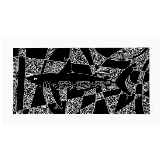 BRIAN ROBINSON | 'Lurking baidam II' | Linocut Print