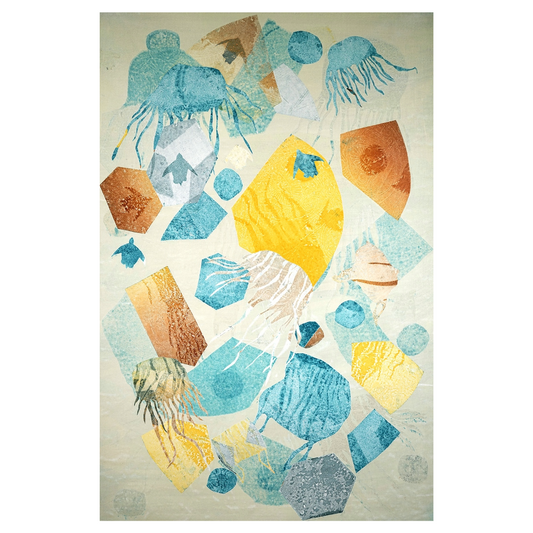 SOLOMON BOOTH | 'Perspective XXIV' | 2023 | Monotype on Belgian linen | H 1200 x W 800 mm