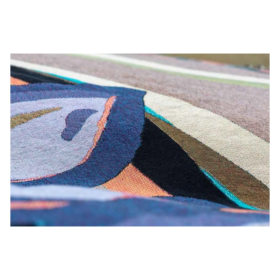 MUNIMBA-JA ART CENTRE - Libby Harward | 'Bambara (Pathways) Blanket' | Recycled Cotton Blanket