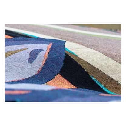 MUNIMBA-JA ART CENTRE - Libby Harward | 'Bambara (Pathways) Blanket' | Recycled Cotton Blanket