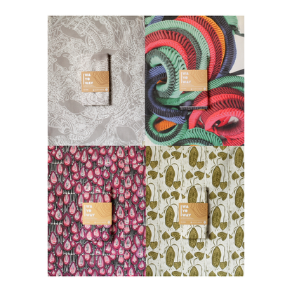 WA YO WAY | 'Story Lines' | Tea Towel / Multi-coloured | Grace Lillian Lee