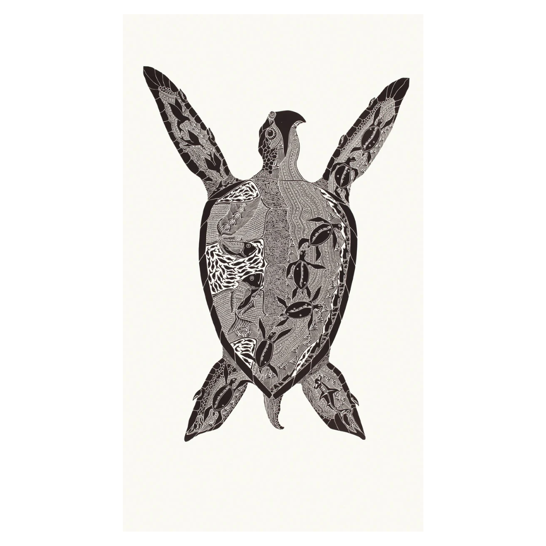 LAURIE NONA | 'Malungu Apaz Sager Gimiya' | Linocut print