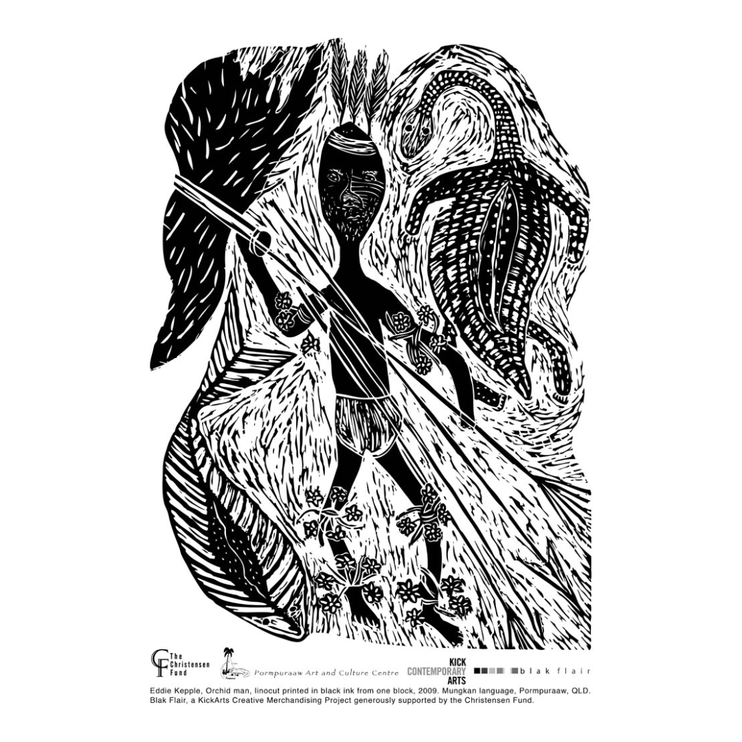 BLAK FLAIR PROJECT | 'Orchid Man' | Tea Towel / Eddie Kepple