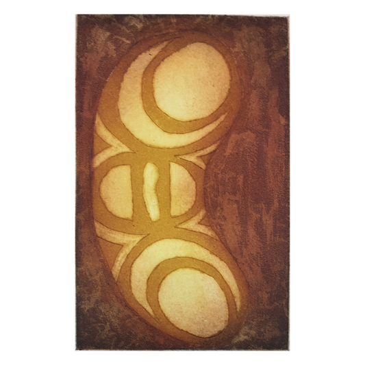 NAPOLEAN OUI | 'Gindan'  (moon, full moon, half moon, quarter moon) | Etching