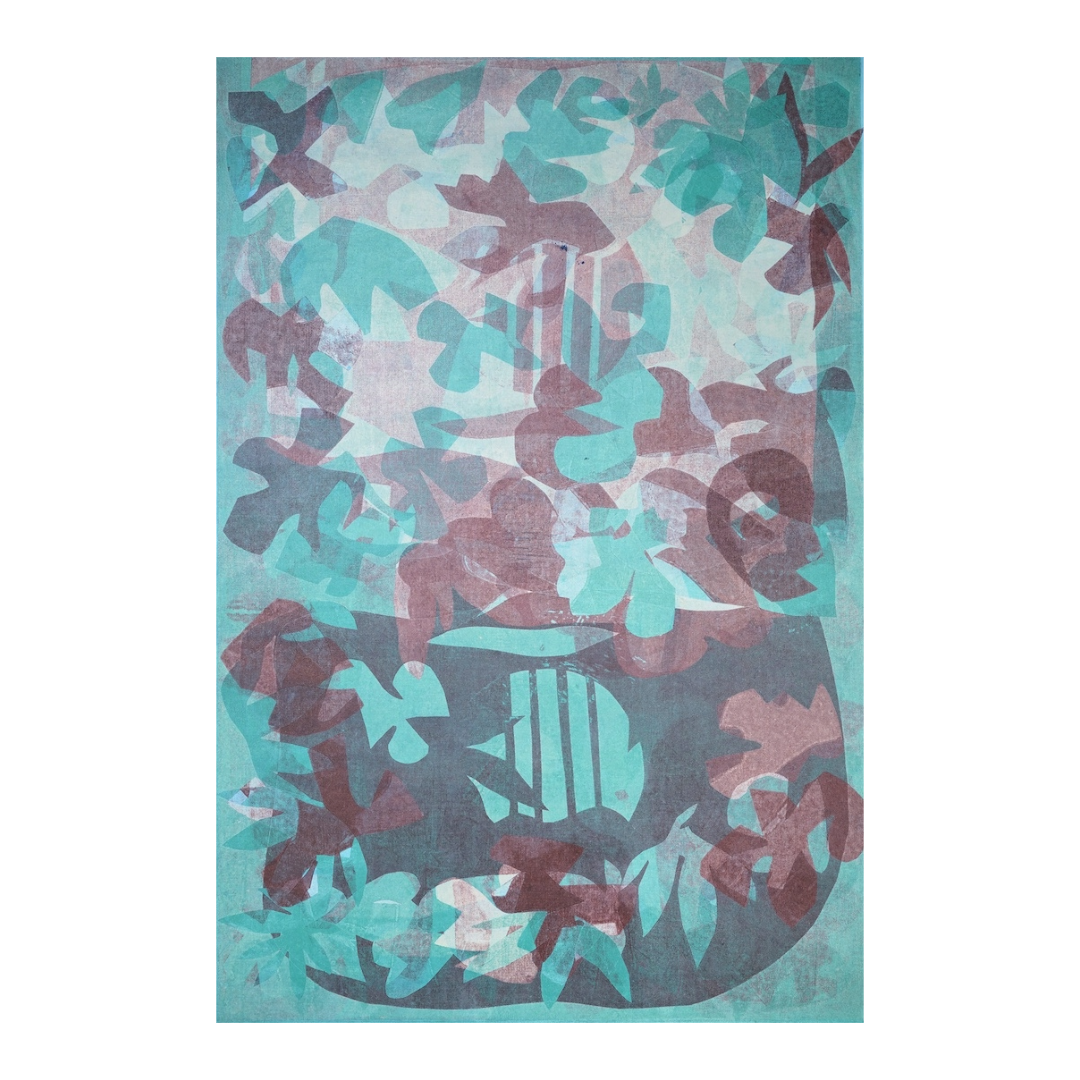 FIONA MOSBY | 'Mina Bathaynga' | 2023 | Monoprint on canvas