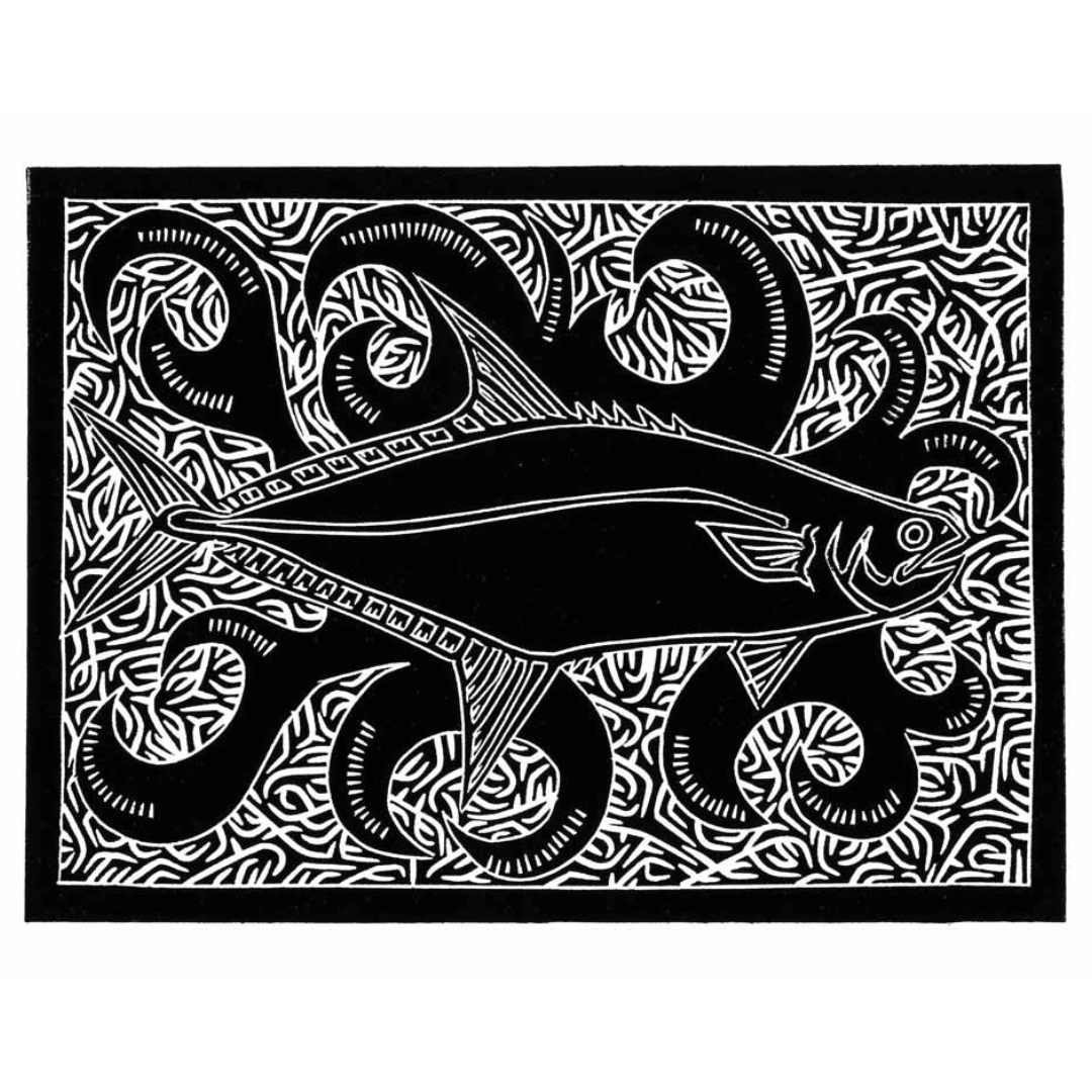JOEL SAM | 'Queen Fish' | Linocut