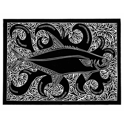 JOEL SAM | 'Queen Fish' | Linocut