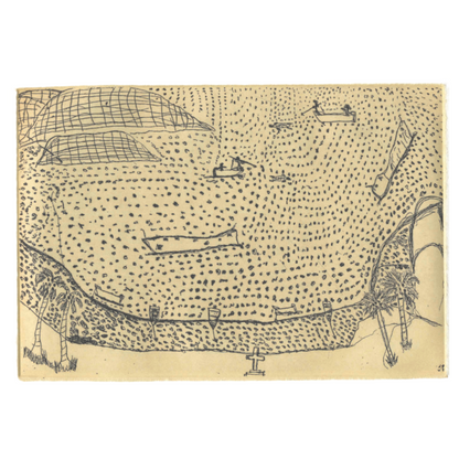 RUBEN AMBRYM | 'Yarrabah Bay Turtle Hunting' | Etching