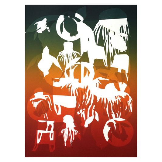 SOLOMON BOOTH | 'Awareness (xxix)' | 2026 | Monoprint on paper | H 520 x W 370 mm