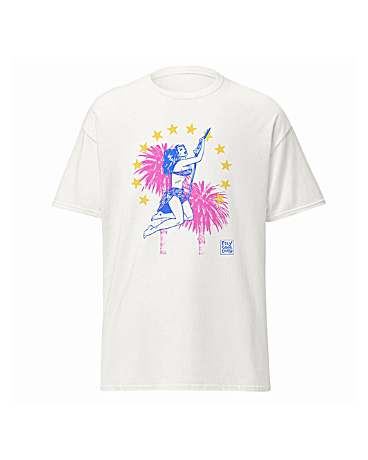 POLY GONE COWBOY | ‘Thrill Seeker / Heart Breaker’ | T-shirt | White