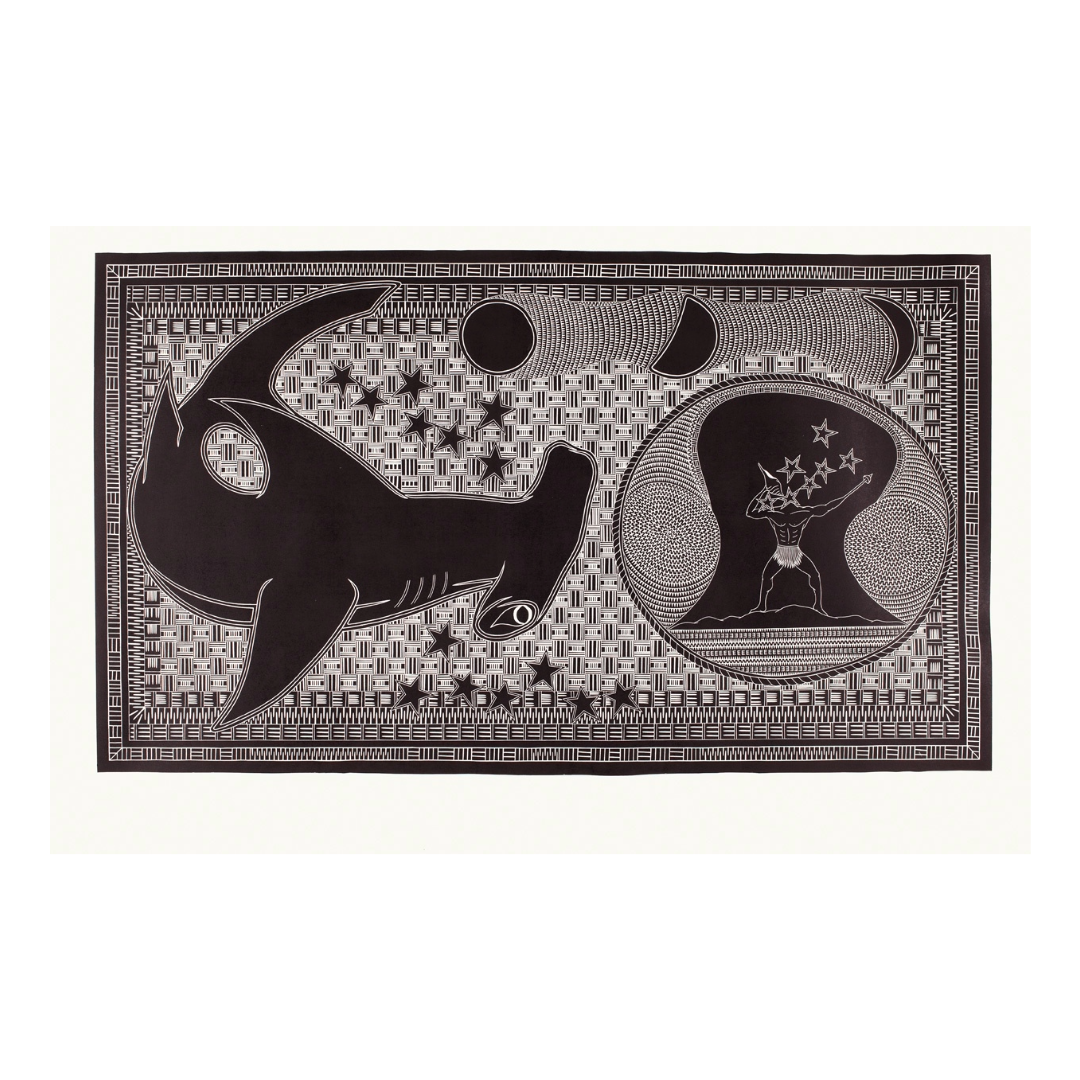 AIONA FRANK GAIDAN | 'Sageraw Baydham' Linocut Print