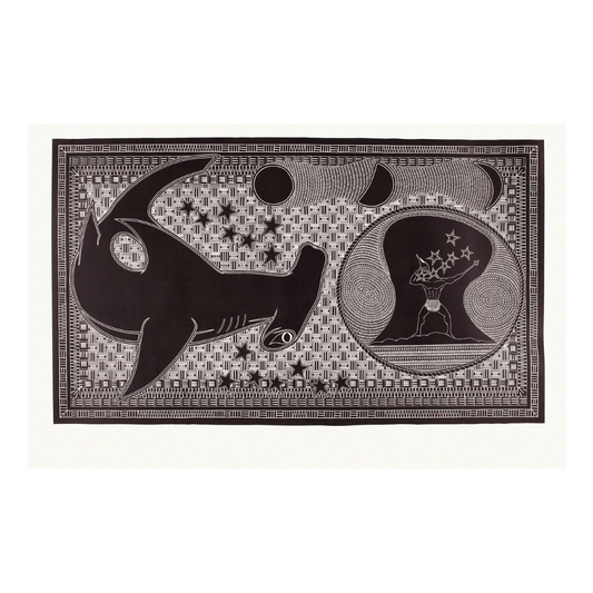 AIONA FRANK GAIDAN | 'Sageraw Baydham' Linocut Print