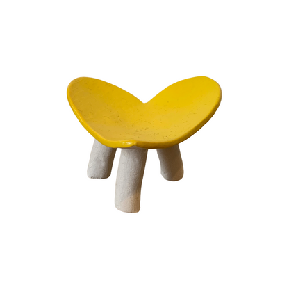 FLINTSTONE DESIGNS | 'Yellow Heart Dish' | Ceramic
