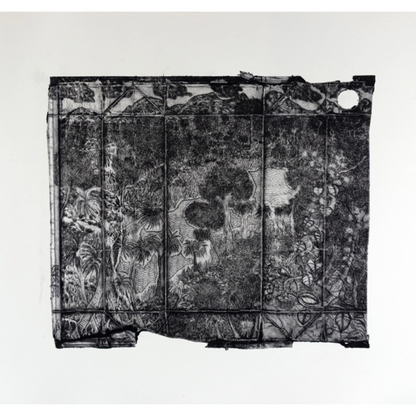 PETER B  MORRISON  | 'Kausa (Pandanus)' | Drypoint etching