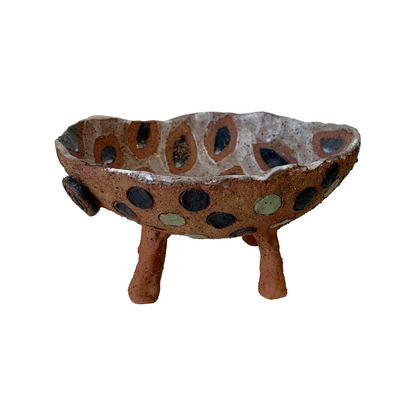 FLINTSTONE DESIGNS | 'Brown & Black eyed Critter' | Ceramic