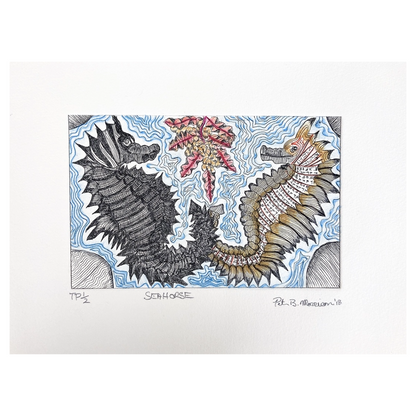 PETER MORRISON | 'Sea Horse' Etching