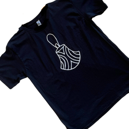 GIRRINGUN ART CENTRE | 'Jawan T-shirt by Erica Muriata'  |  Black fabric / white design | Screenprint on cotton