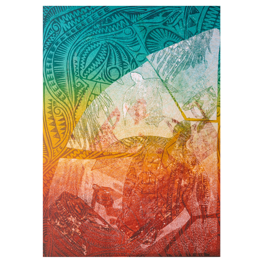 SOLOMON BOOTH | 'Awareness (xxiii)' | 2026 | Monoprint on paper | H 520 x W 370 mm