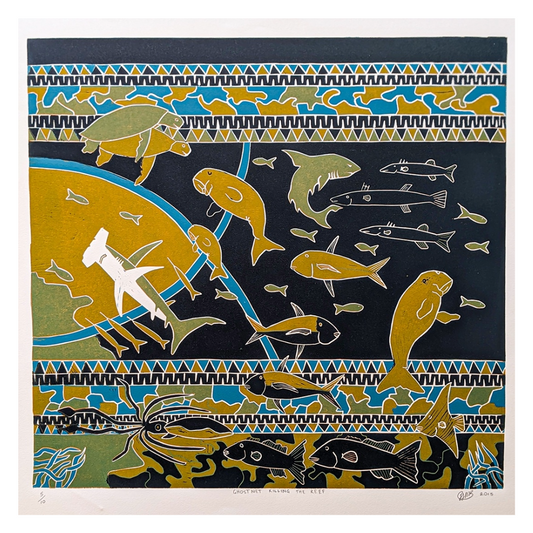 PATRICK BAIRA | 'Ghost Net Killing  The Reef' Print |