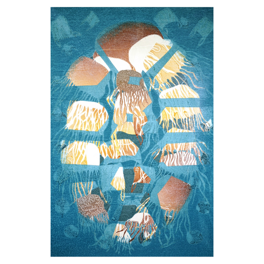 SOLOMON BOOTH | 'Perspective XXV' | 2023 | Monotype on Belgian linen | H 1200 x W 800 mm