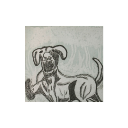 LEIGH NAMPONAN | 'Tek-aanan Growling ( Barking)' | Etching