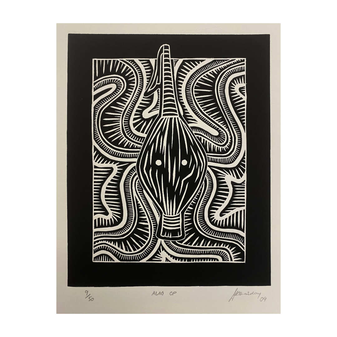 JIMMY THAIDAY | 'Alag op' | Linocut Print
