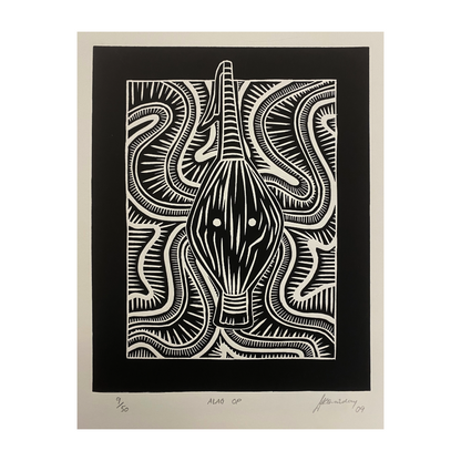 JIMMY THAIDAY | 'Alag op' | Linocut Print