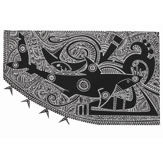 BRIAN ROBINSON | 'Baidam Thithuyil' | Linocut Print