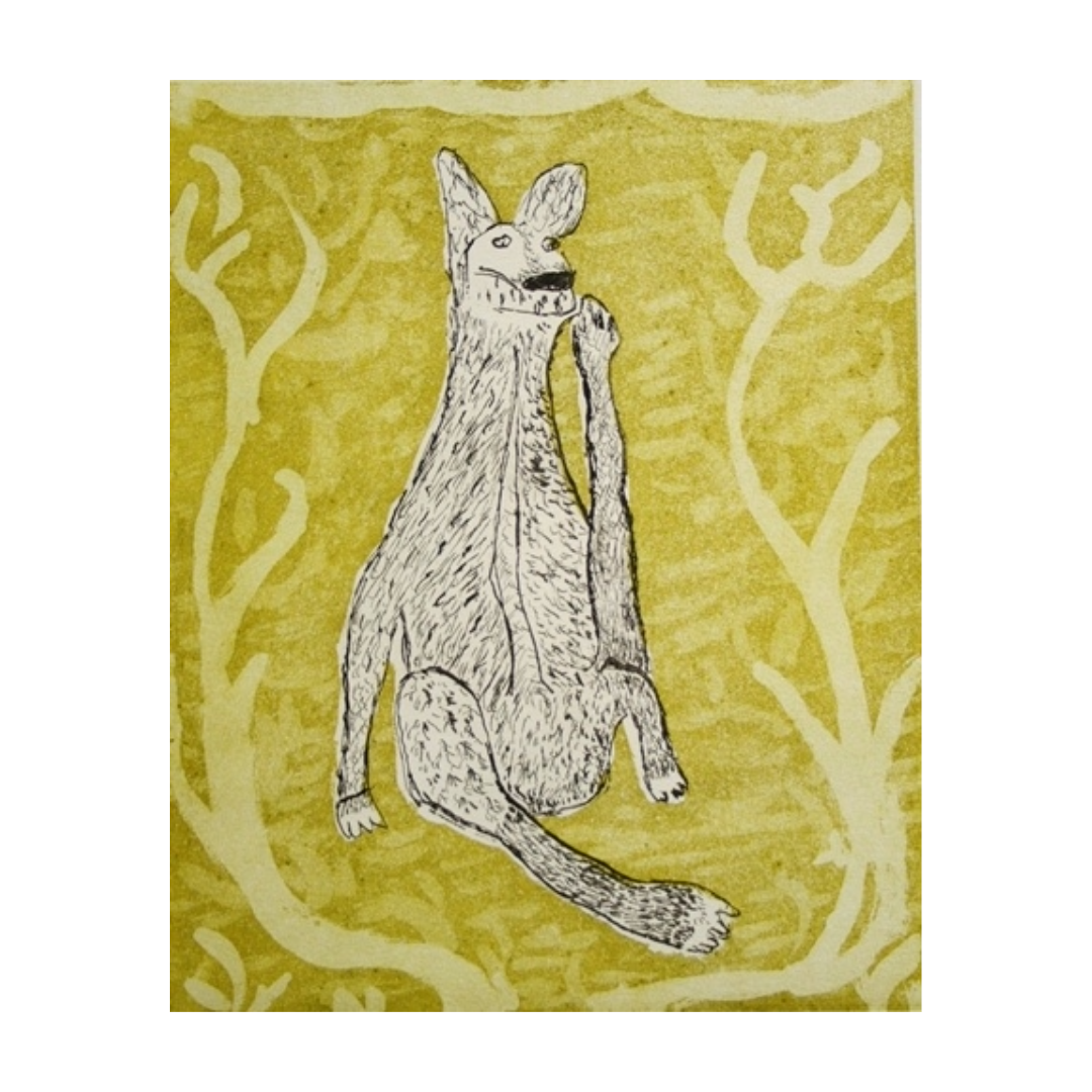 RODERICK YUNKAPORTA | 'Uukan (scratching)' | Etching