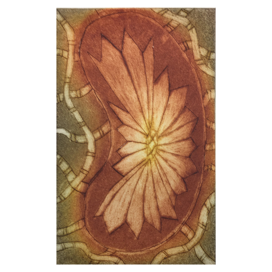 NAPOLEAN OUI | 'Burrmburr Yabulam (Palm leaf, lawyer cane)' | Etching