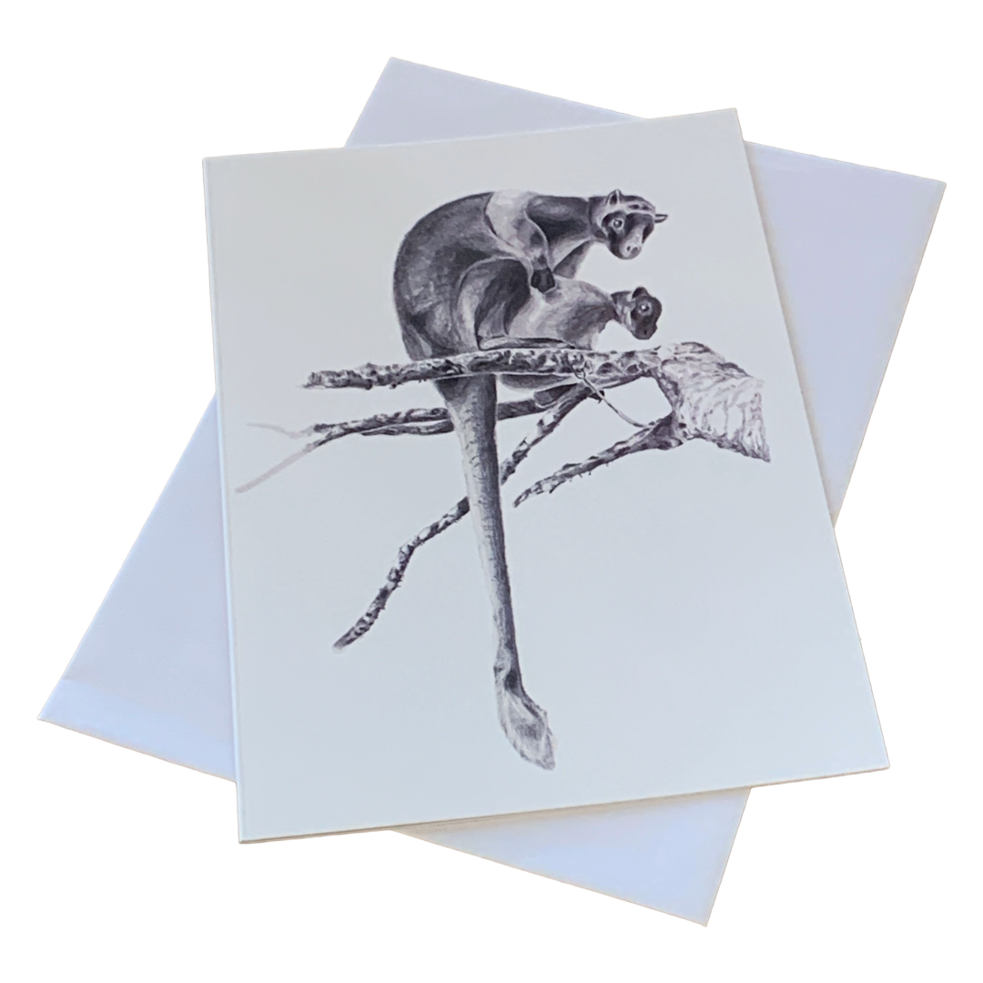VALERIE KEENAN | ‘Lumholtz’s Tree Kangaroo' | Single Greeting Card