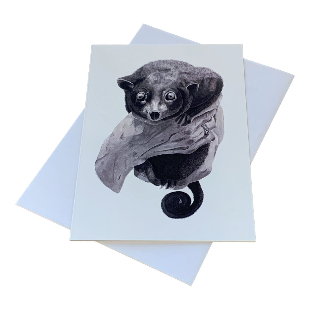 VALERIE KEENAN | ‘Lemuroid Possum' | Single Greeting Card