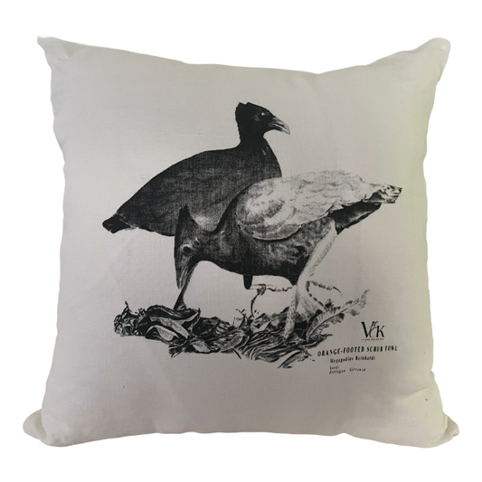 VALERIE KEENAN | ‘Scrub Fowl' | Linen Cushion Cover
