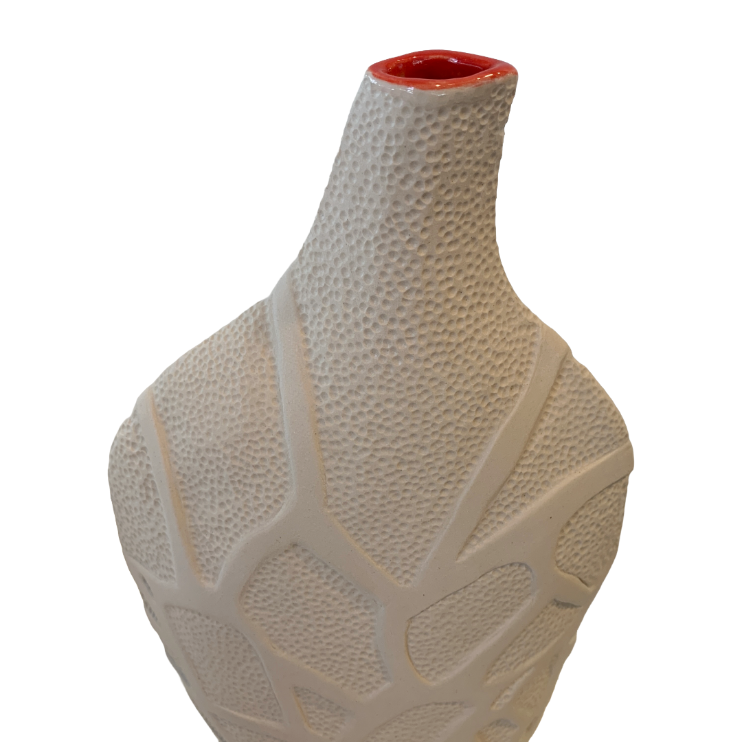 VICTORIA PARK | ‘Strangler Vessel (I)’ | Ceramic vessel + red glaze