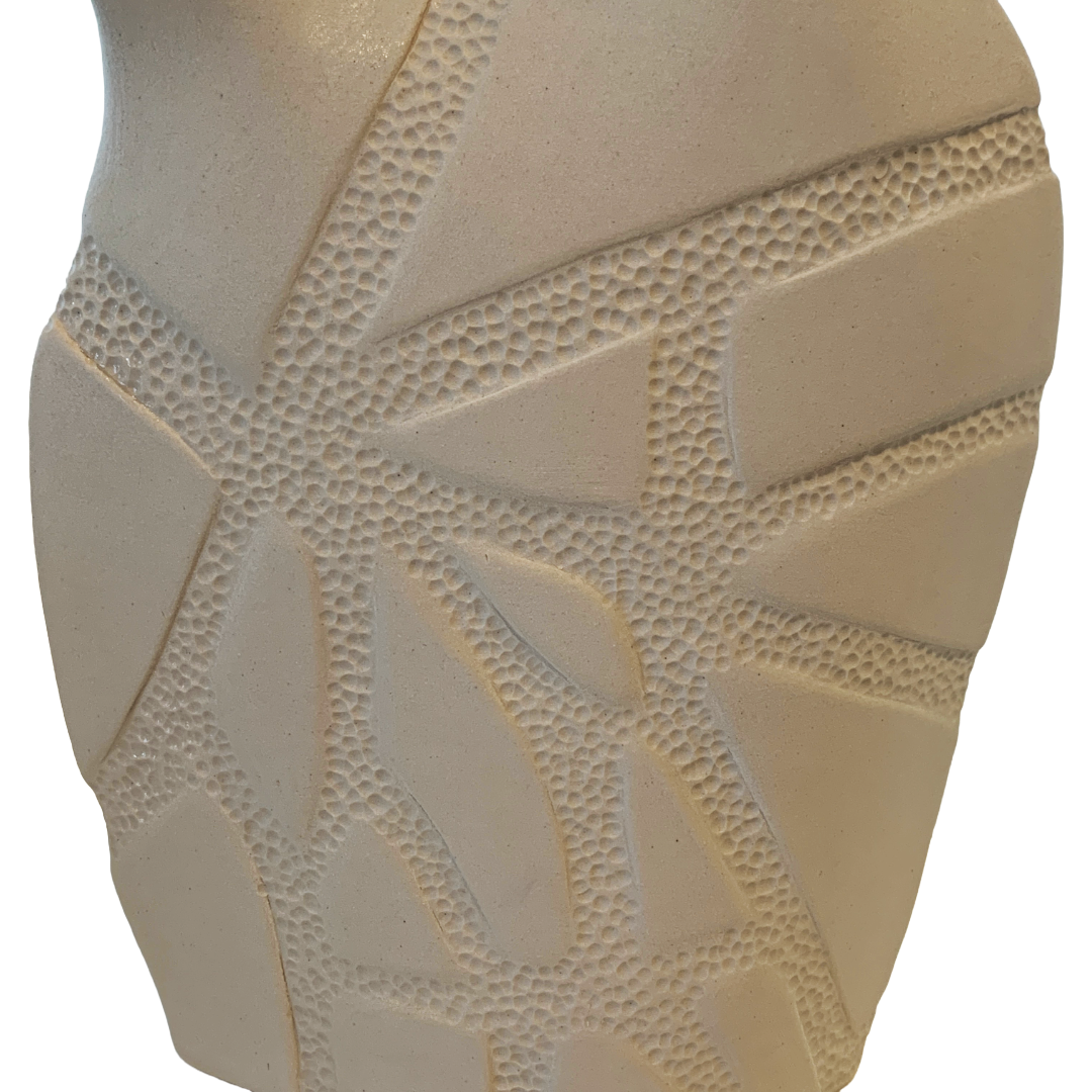 VICTORIA PARK | ‘Strangler Vessel (II)’ | Ceramic vessel + orange glaze