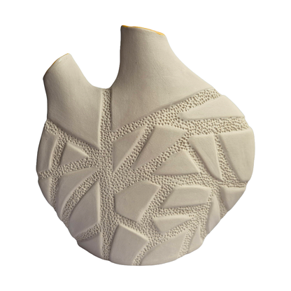 VICTORIA PARK | ‘Strangler Vessel (III)’ | Ceramic vessel + yellow glaze